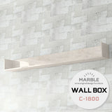 ウォールシェルフ コの字 | wallbox7 C-1800 marble