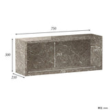 ウォールシェルフ 長方形 | wallbox7 B-750 graystone