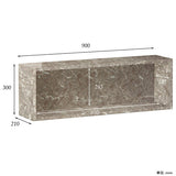 ウォールシェルフ 長方形 | wallbox7 B-900 graystone