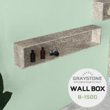 ウォールシェルフ 長方形 | wallbox7 B-1500 graystone