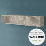 ウォールシェルフ 長方形 | wallbox7 B-1800 graystone