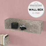 ウォールシェルフ コの字 | wallbox7 C-750 graystone