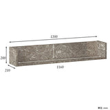 ウォールシェルフ コの字 | wallbox7 C-1200 graystone