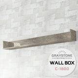 ウォールシェルフ コの字 | wallbox7 C-1800 graystone