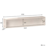 ウォールシェルフ 長方形 | wallbox7 B-1500 whitewood