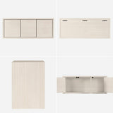 ウォールシェルフ 扉付き | WallBox7-DX B-750 whitewood