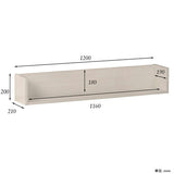 ウォールシェルフ コの字 | wallbox7 C-1200 whitewood