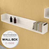 ウォールシェルフ コの字 | wallbox7 C-1500 whitewood