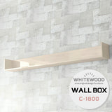 ウォールシェルフ コの字 | wallbox7 C-1800 whitewood