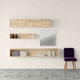 ウォールシェルフ 扉付き | WallBox7-DX B-1500 木目