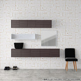 ウォールシェルフ 扉付き | WallBox7-DX B-1800 木目