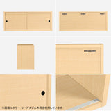 ウォールシェルフ 長方形 引き戸 | WallBox7-SD B-750 graystone