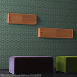 ウォールシェルフ 扉付き | WallBox7-SD B-750 木目