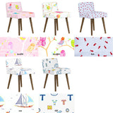 椅子 □ | Styleチェア 1P/脚DBR イラスト生地