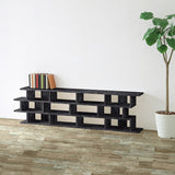 収納 飾り棚 縦長 | CELL 180/D30 BlackPearl