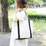 キャンバス トートバッグ | tote twotone WH Mサイズ
