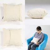 interior cushion 帆布 fringe30F WH