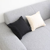 interior cushion 帆布 fringe30F WH