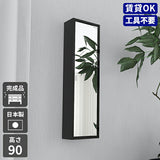 ミラーキャビネット 鏡扉 | WallBox7-DXミラー Hnine 薄型 black