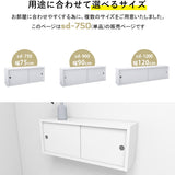 ウォールシェルフ 長方形 引き戸 | WallBox7-SD B-750 nail