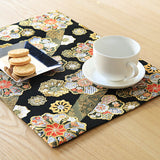 ランチョンマット 西陣 黒