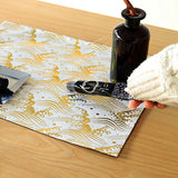 ランチョンマット 西陣 黒