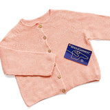 オーガニックコットン カーディガン | moc Garter knitting cardigan Cookie