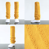 無縫製 レッグウォーマー キッズ | moc Knit leg warmers Cable Atype Gummy