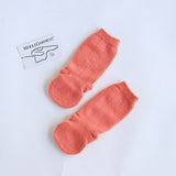 日本製 ソックス ベビー | moc Mesh high crew socks Caramel