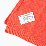 ニットブランケット 国産 | moc knit diamond blanket Donut アイボリー