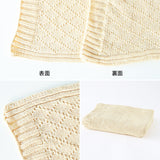 ブランケット ひざ掛け | moc knit diamond blanket Cookie キンモクセイ