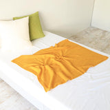 ブランケット ひざ掛け | moc knit diamond blanket Gummy アイボリー