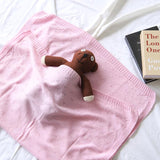 ニットブランケット 膝掛け 防寒