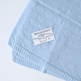 ニットブランケット 膝掛け 防寒