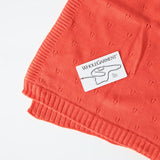 ニットブランケット 膝掛け コットン