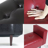 肘掛け ベンチソファ | Baggy DA 2×7 合皮