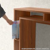 サイドテーブル 収納 ラック | PICO 804080 木目