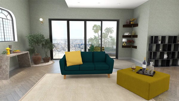 お部屋に緑を。グリーンソファを取り入れたインテリアの魅力とコーディネート例