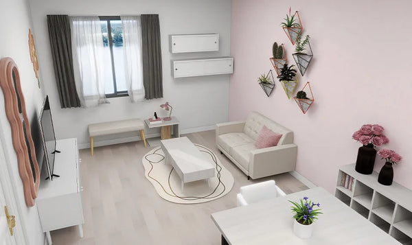 白×ピンクインテリアで叶える大人可愛いお部屋づくり