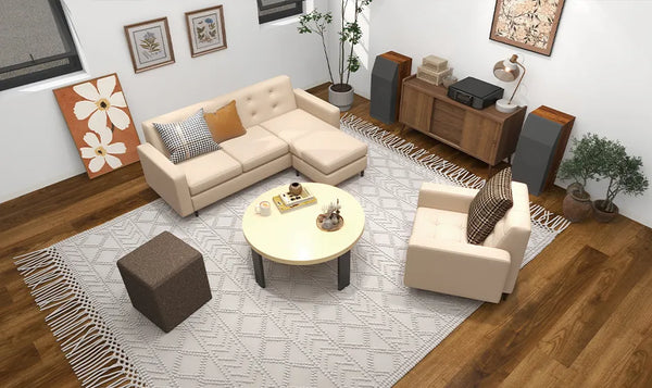 床の色を味方に。家具が引き立つ空間づくり