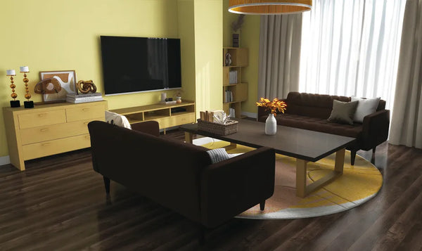 アート193 「文学A(ダークイエロー)」 インテリアコーディネート