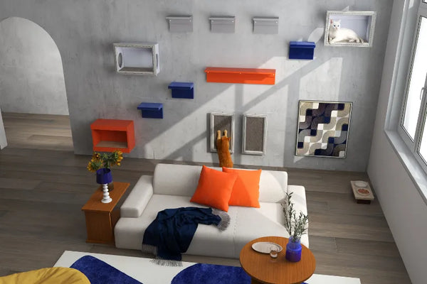 猫家具をdiyで取り付けたイメージ