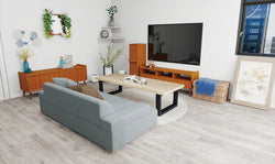 ブルーで整う、北欧スタイルの心地よい空間