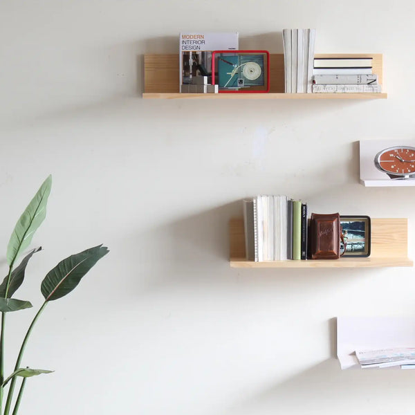 L字型ウッドウォールラック - オーダー家具、インテリア通販のアーネ