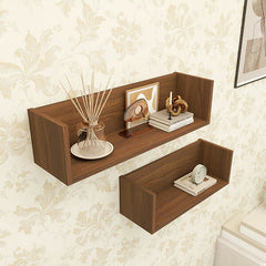 ウォールシェルフ コの字 セットウォールシェルフ コの字ウォールシェルフ コの字 | WallBox7 C 木目 【SET】