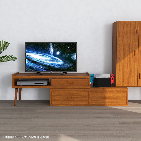 名古屋市緑区引取り限定　テレビ台　ガラステーブル　ケーブル隠し収納ボックス　3点 配線収納 ケーブル収納 引き出し ケーブルボックス｜T-003配線