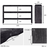 オープンラック 飾り棚 黒 □