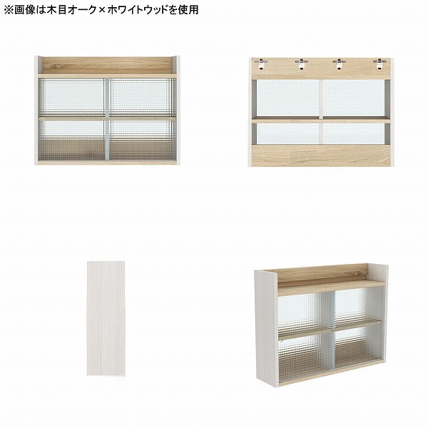 ウォールシェルフ 壁掛け棚｜Mirai ウォールキャビL アクリル戸