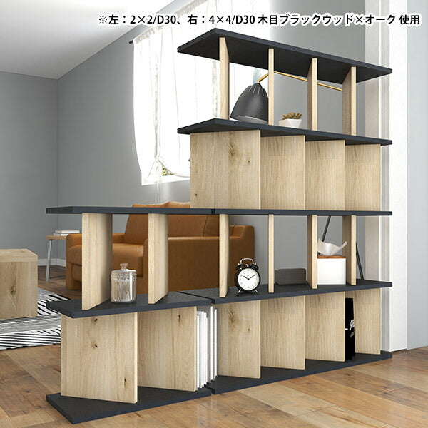収納ラック ウォールデコ｜パーテーションラック 4×5/D30 BP 【D区分 