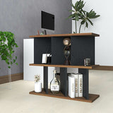 ディスプレイラック 間仕切りシェルフ | パーテーションラック 3×2/D30木目